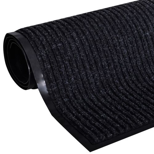 vidaXL Door Mat Black 117x220 cm PVC