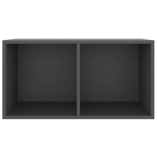 vidaXL Vinyl Storage Box Smoked Oak 71x34x36 cm Engineered Wood