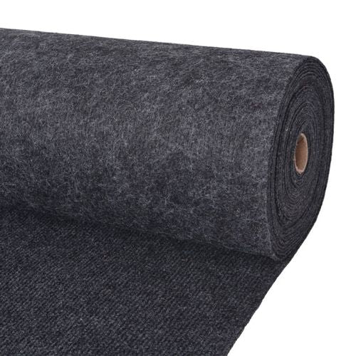 vidaXL Exhibition Carpet Rib 1.2x10 m Anthracite - anthracite / 1.2 x 15 m