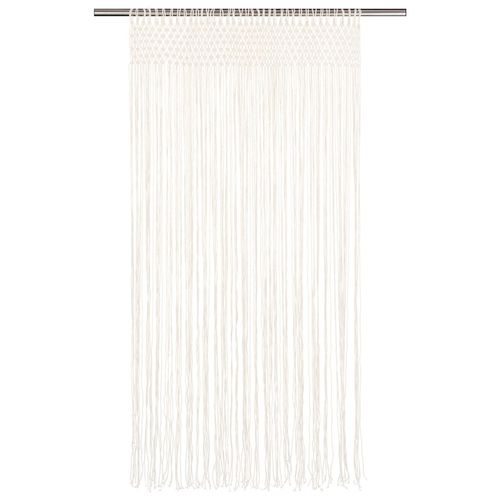 vidaXL Macrame Curtain Taupe 140x240 cm Cotton