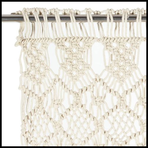 vidaXL Macrame Curtain 140x240 cm Cotton