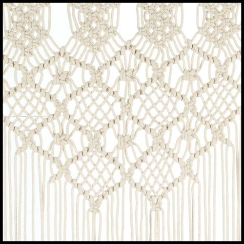 vidaXL Macrame Curtain 140x240 cm Cotton