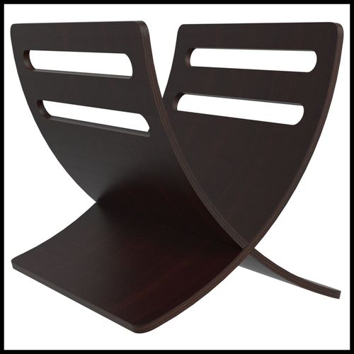 vidaXL Wooden Magazine Rack Floor Standing Natural