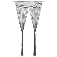 vidaXL Macrame Curtain Taupe 140x240 cm Cotton