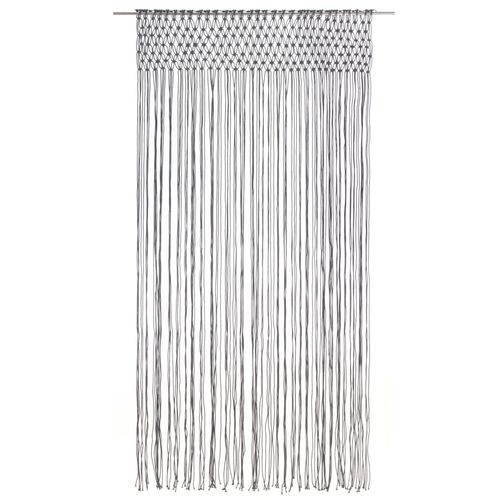 vidaXL Macrame Curtain Taupe 140x240 cm Cotton