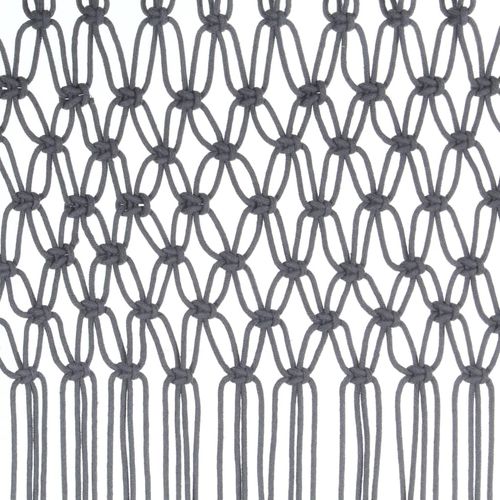 vidaXL Macrame Curtain Taupe 140x240 cm Cotton