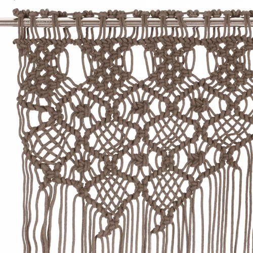 vidaXL Macrame Curtain 140x240 cm Cotton