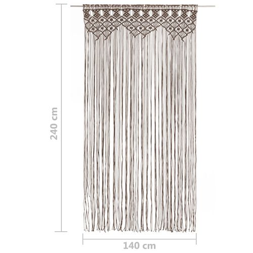 vidaXL Macrame Curtain 140x240 cm Cotton