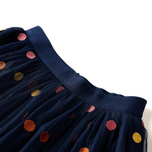 Kids’ Tulle Skirt with Polka Dot Navy Blue 116