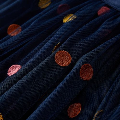 Kids’ Tulle Skirt with Polka Dot Navy Blue 116