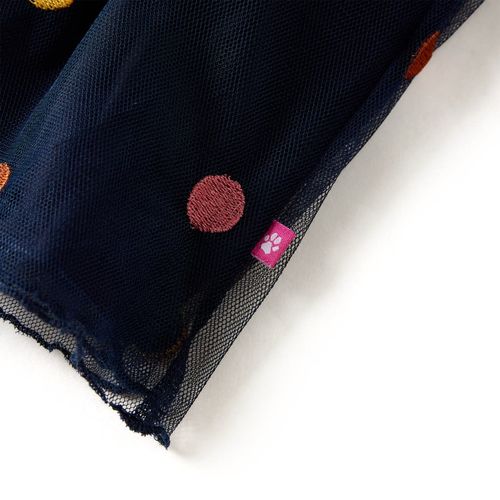 Kids’ Tulle Skirt with Polka Dot Navy Blue 116