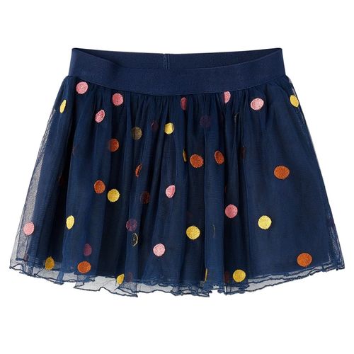 Kids’ Tulle Skirt with Polka Dot Navy Blue 116 - 128 (7-8y)