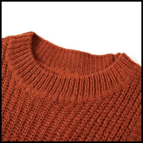 Kids’ Sweater Vest Knitted Cognac 92