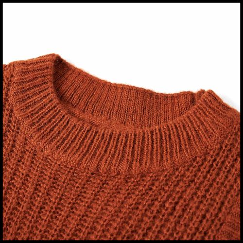 Kids’ Sweater Vest Knitted Cognac 92