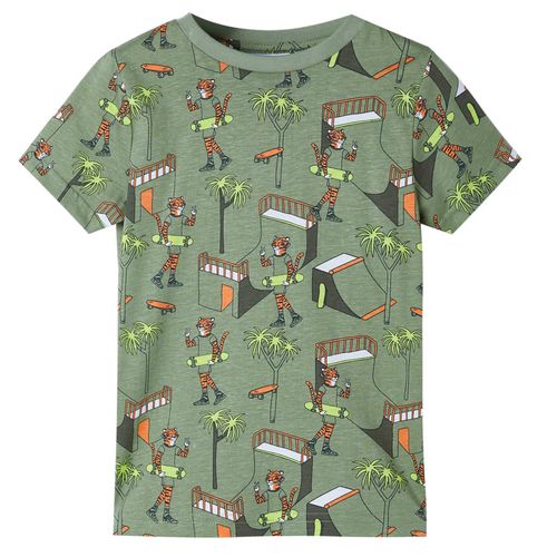 Kids’ Pyjamas with Short Sleeves Light Khaki 92