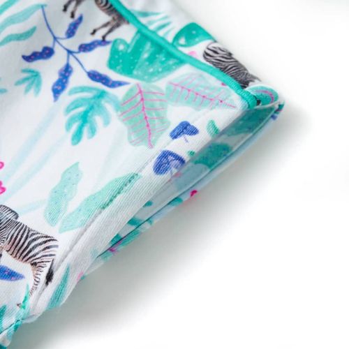 Kids’ Dress Ecru and Dark Mint 92