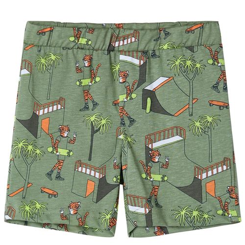 Kids’ Pyjamas with Short Sleeves Light Khaki 92