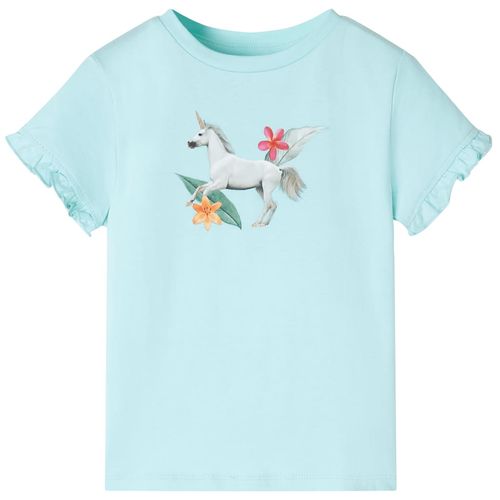 Kids’ T-shirt with Short Sleeves Bright Pink 92