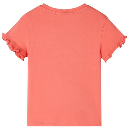 Kids’ T-shirt with Short Sleeves Bright Pink 92