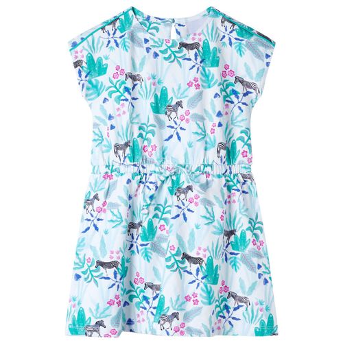 Kids’ Dress Ecru and Dark Mint 92 - 128 (7-8y)