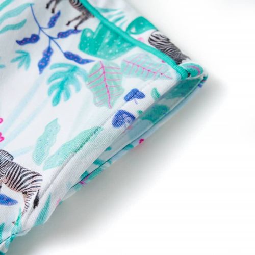 Kids’ Dress Ecru and Dark Mint 92