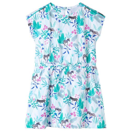 Kids’ Dress Ecru and Dark Mint 92 - 116 (5-6y)