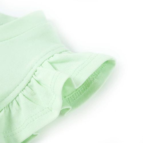 Kids’ T-shirt with Ruffle Sleeves Coral 92