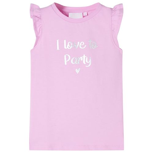 Kids’ T-shirt with Ruffle Sleeves White 92