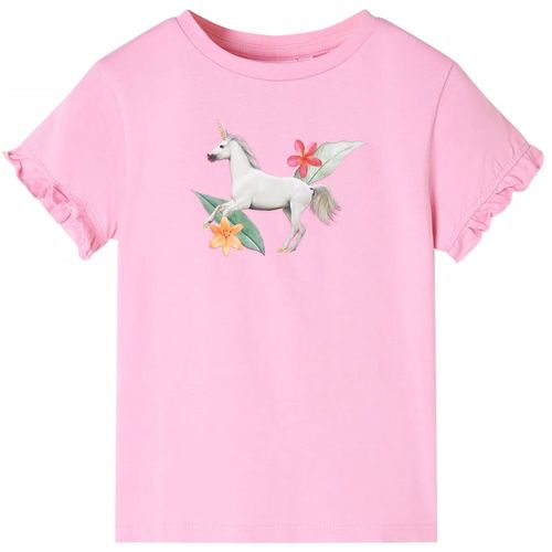 Kids’ T-shirt with Short Sleeves Bright Pink 92