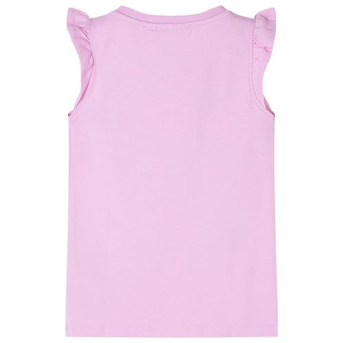 Kids’ T-shirt with Ruffle Sleeves White 92