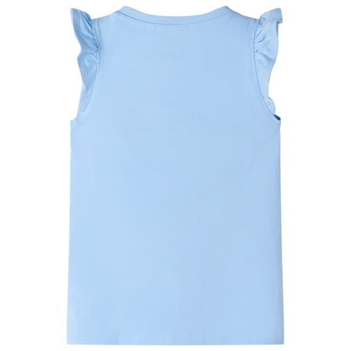 Kids’ T-shirt with Ruffle Sleeves Coral 92
