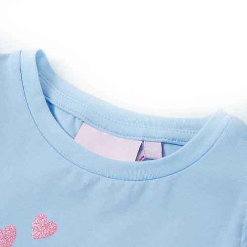 Kids’ T-shirt with Ruffle Sleeves Coral 92