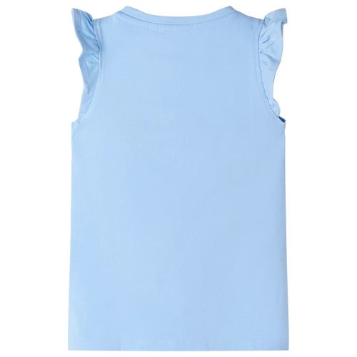 Kids’ T-shirt with Ruffle Sleeves Coral 92