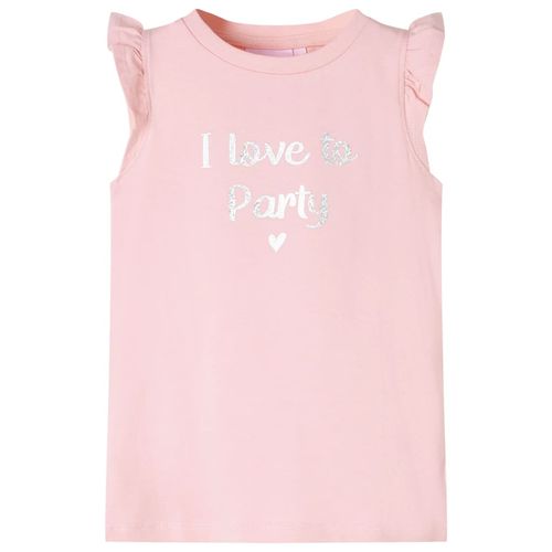 Kids’ T-shirt with Ruffle Sleeves White 92