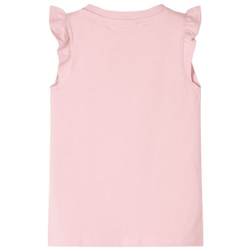 Kids’ T-shirt with Ruffle Sleeves White 92