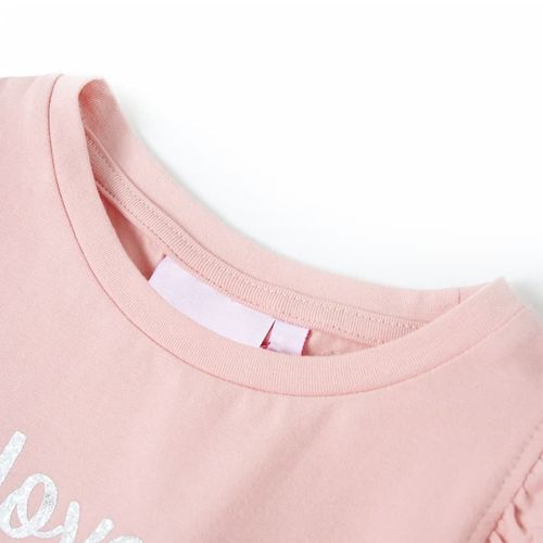 Kids’ T-shirt with Ruffle Sleeves White 92