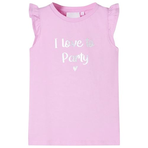 Kids’ T-shirt with Ruffle Sleeves White 92