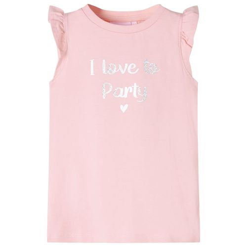Kids’ T-shirt with Ruffle Sleeves White 92