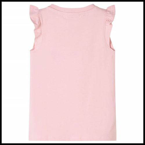 Kids’ T-shirt with Ruffle Sleeves White 92