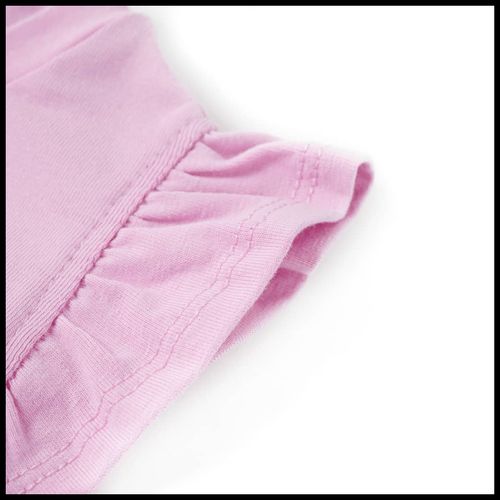 Kids’ T-shirt with Ruffle Sleeves White 92