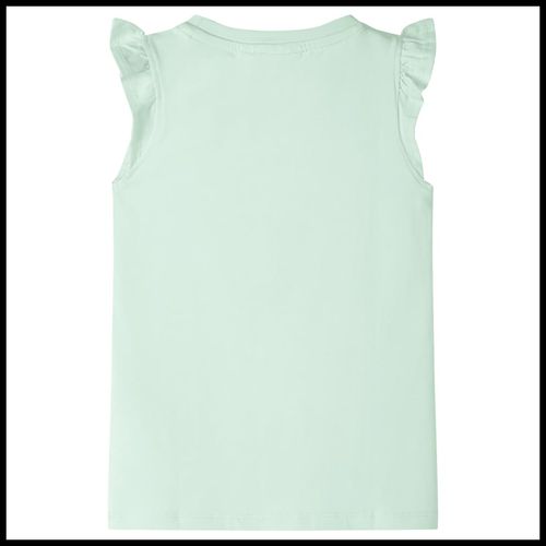 Kids’ T-shirt with Ruffle Sleeves Coral 92
