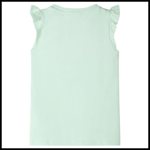 Kids’ T-shirt with Ruffle Sleeves Coral 92