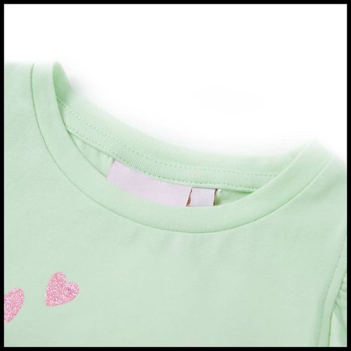 Kids’ T-shirt with Ruffle Sleeves Coral 92