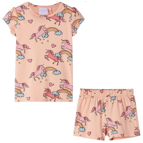 Kids’ Pyjamas with Short Sleeves Light Orange 92