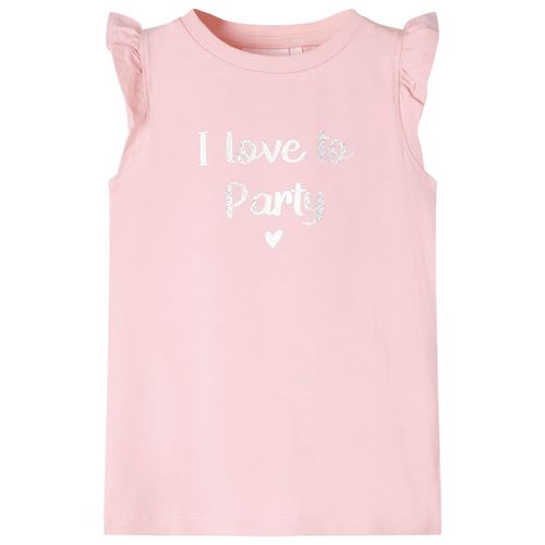 Kids’ T-shirt with Ruffle Sleeves White 92