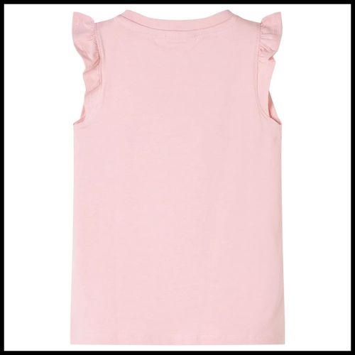 Kids’ T-shirt with Ruffle Sleeves White 92