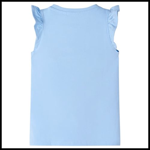 Kids’ T-shirt with Ruffle Sleeves Coral 92