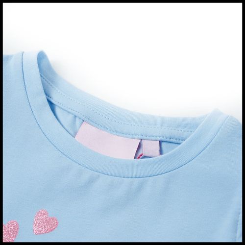 Kids’ T-shirt with Ruffle Sleeves Coral 92