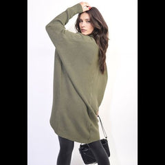 Oversized Satin Ruffle Shirt Dress
