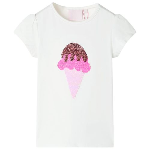 Kids’ T-shirt Neon Yellow 92 - ecru / 140 (9-10y)